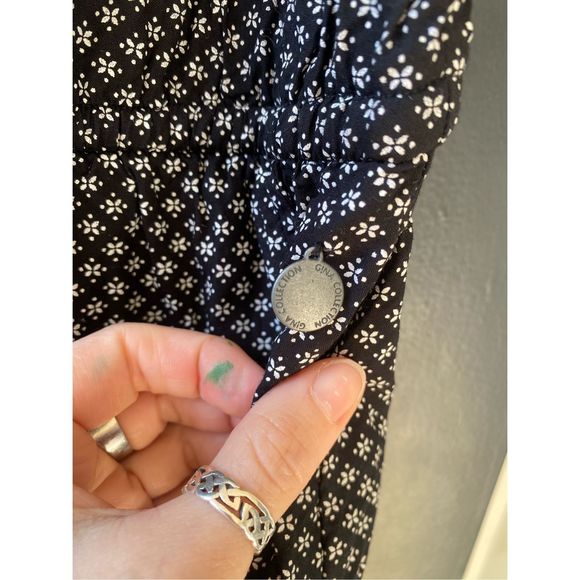 Gina Collective Black White Italian Sleeveless Jumpsuit, Size EU 42 US Large - Picture 3 of 13